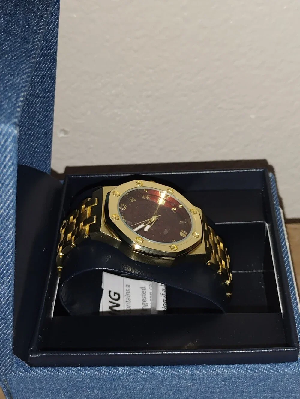 TRUE RELIGION MEN'S WATCH GOLD TONE TRUE RELIGION GOLD TONE TIGER WATCH NEW